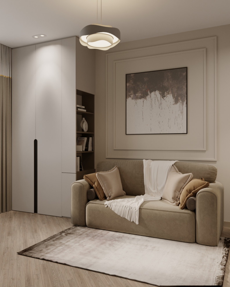 Современный дизайн-проект в пастельных тонах