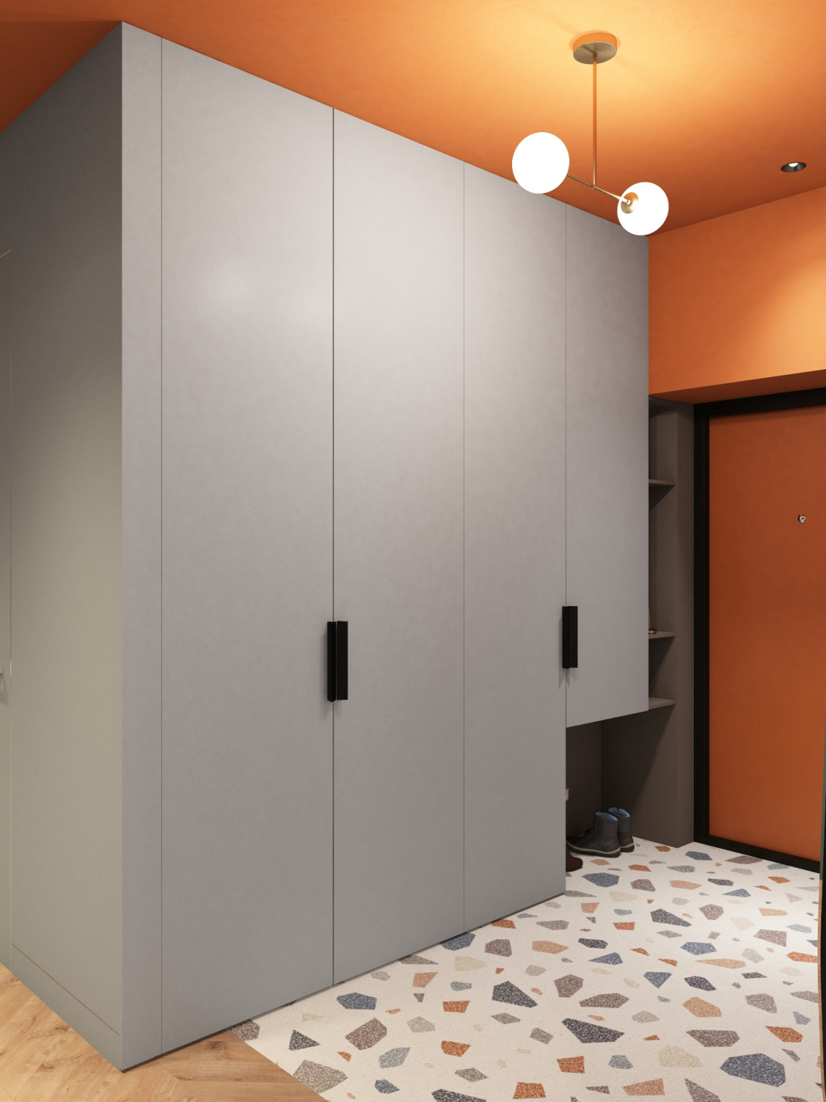 Яркий дизайн интерьера на взлётке