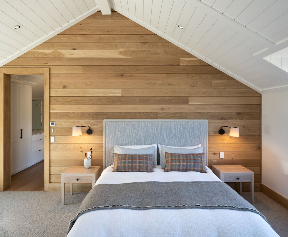 Inspiration for a contemporary bedroom in Dunedin.