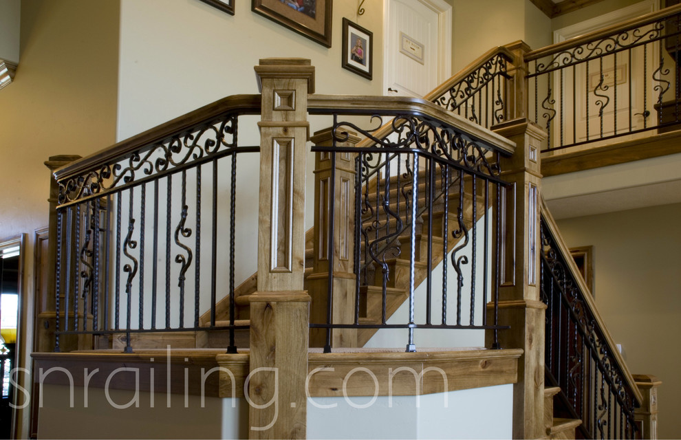 Photo of a traditional staircase in Salt Lake City.