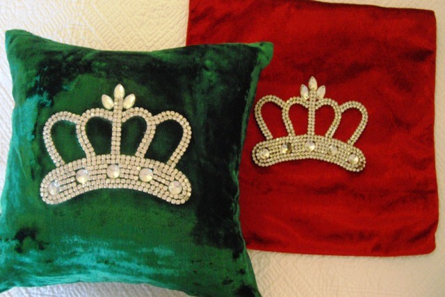 Velvet Crown Pillow