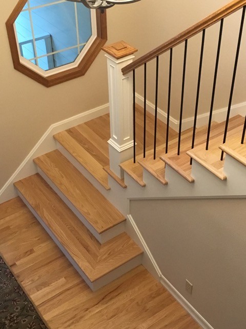 This is an example of a transitional staircase in Portland.