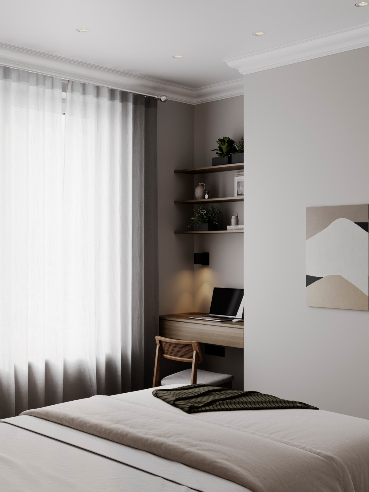 Уютный интерьер в ЖК Западный Порт