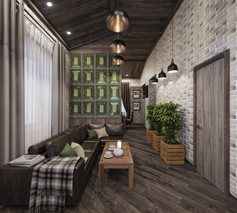 Дизайн-проект домика для отдыха с бассейном