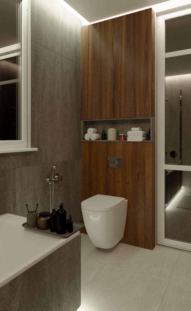 санузел гостевой, 2й этаж