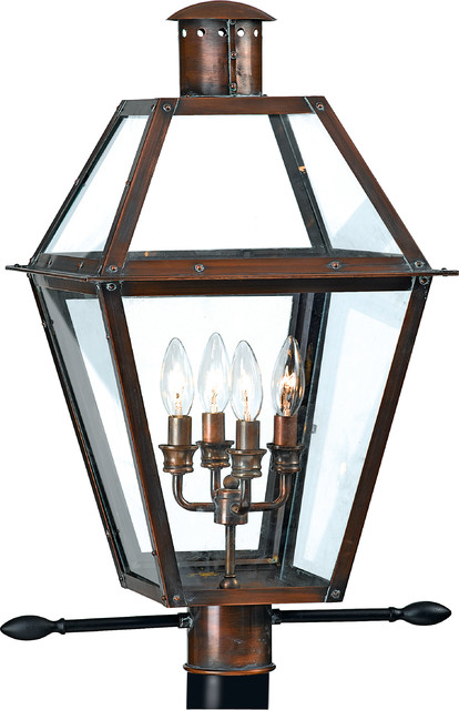 Luxury Historic Copper Outdoor Post Light Large Uql1213 Paris Luxury Historic Copper Outdoor Post Light Large Uql1213 Paris Collection Traditional Lights By Urban Ambiance
