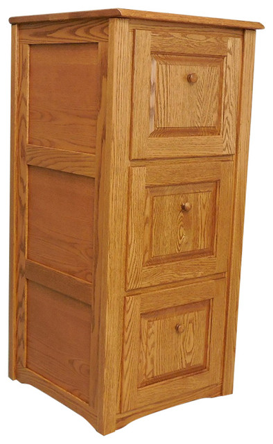 Country Trend Style Solid Oak 3 Drawer Filing Cabinet Transitional Filing Cabinets By The Oak Furniture Shop