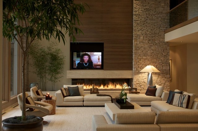 Fireplaces trendy-dagligstue