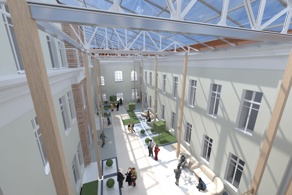 Реконструкция внутреннего двора. 2010г