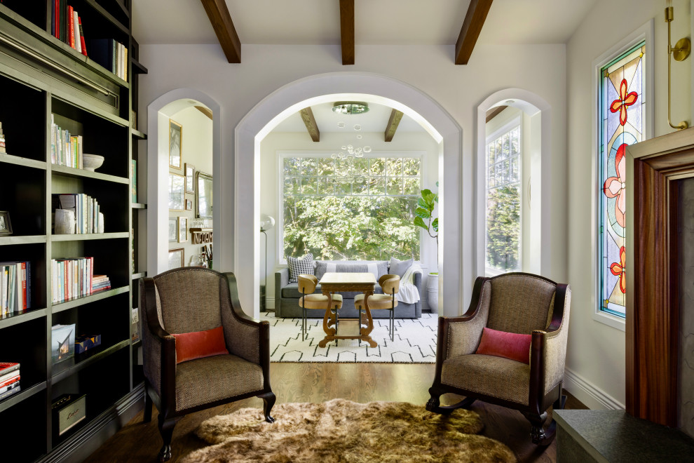 Eclectic family room photo in Seattle