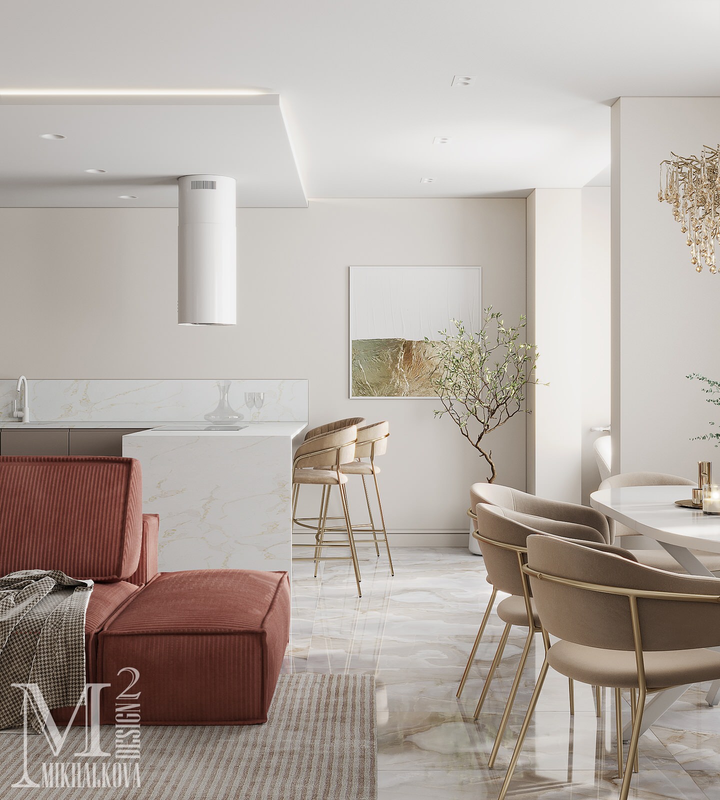 Квартирв в ЖК Мандарин 88.6 м2