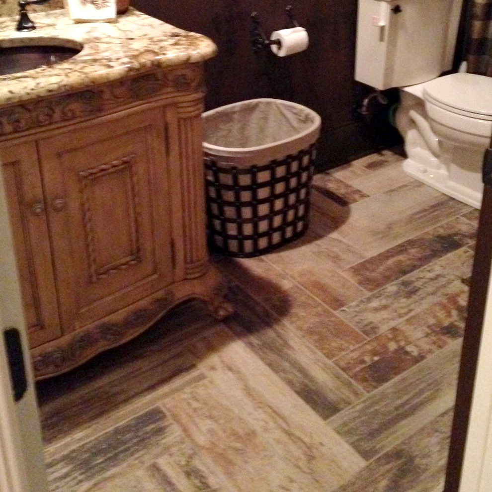 Modern Day Southern Plantation Home Traditional Bathroom New