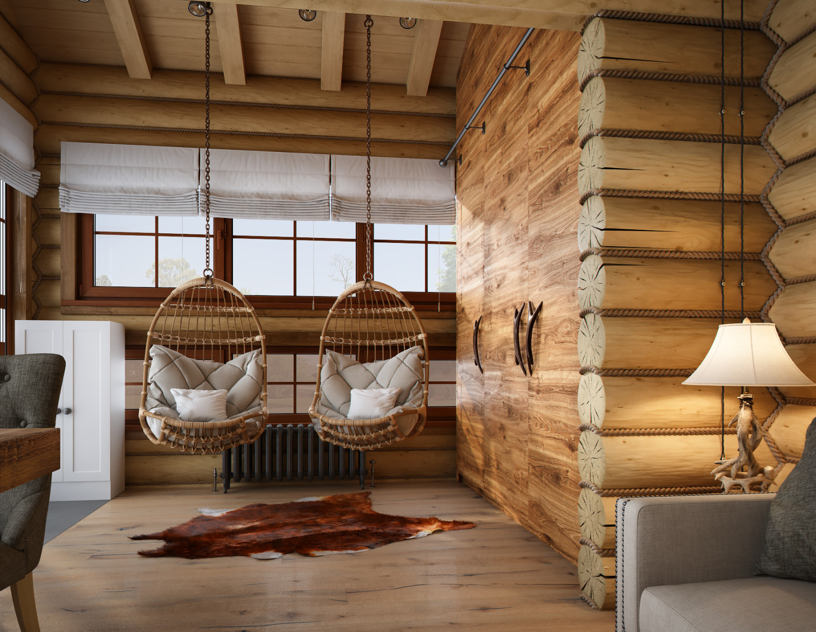 Деревянный дом с баней