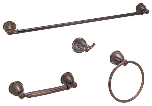 Astor Series 4 Piece Oil Rubbed Bronze Bathroom Hardware Set Astor Series 4 Piece Oil Rubbed Bronze Bathroom Hardware Set