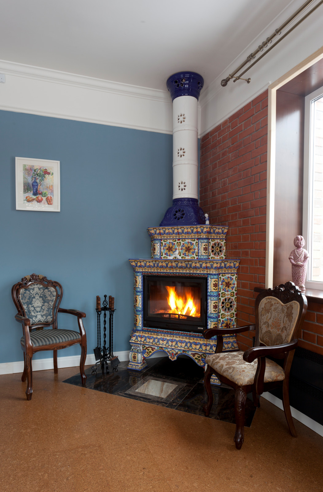 Фотографии дома с изразцовым камином