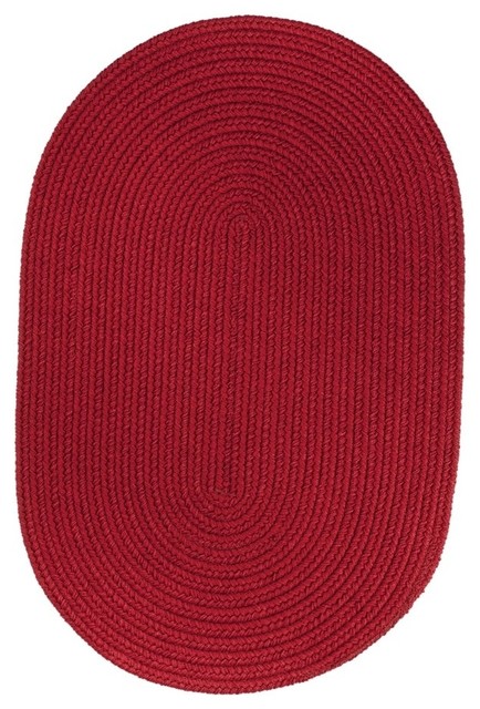 Rhody Rug Wearever Poly Rug, Brilliant Red, 2'X3' Oval - Outdoor Rugs ...