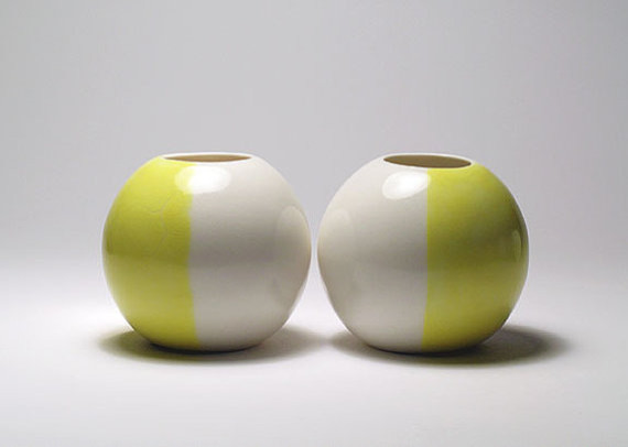 Pair of Sphere Vases by RouDesigns