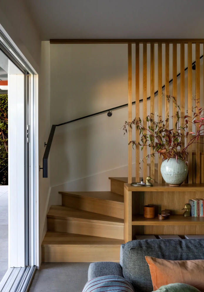 Inspiration for a contemporary staircase remodel in Seattle