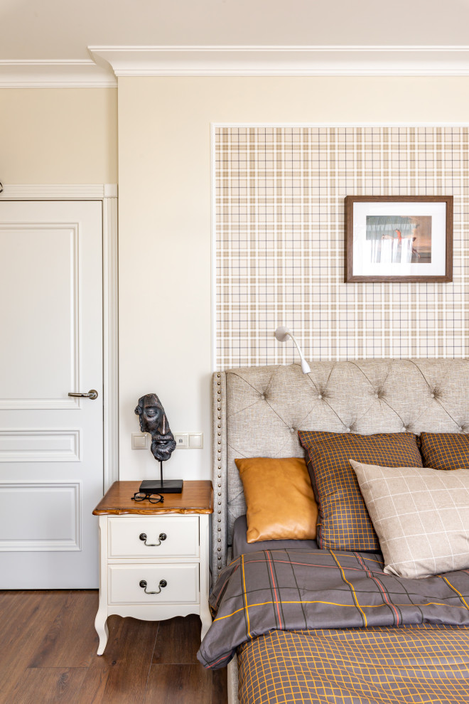 Спальня в тёплых тонах