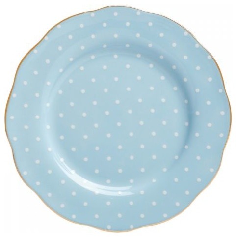Royal Albert Salad Plate 8.3" Polka Blue