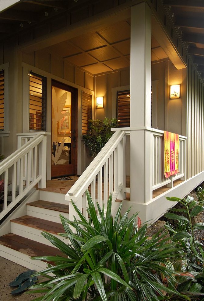 Inspiration for a tropical verandah in Hawaii.