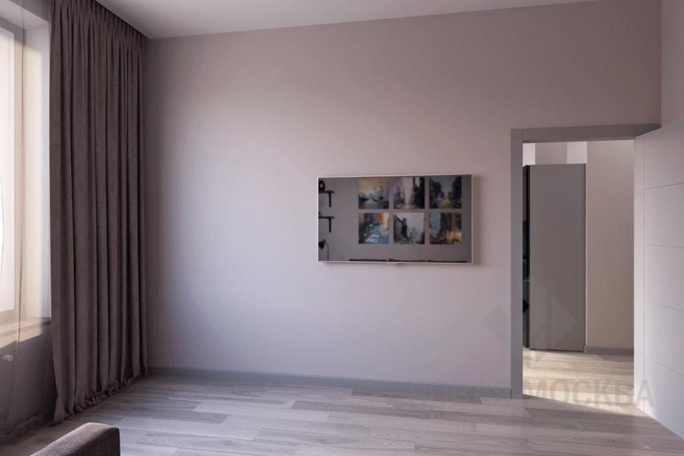 Дизайн-проект однокомнатной квартиры 48 кв.м. в ЖК «Символ»