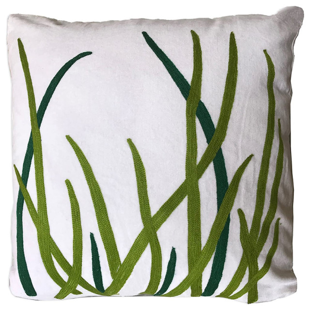 Olivia 18" Artisanal Decorative Throw Pillow Cover Contemporary