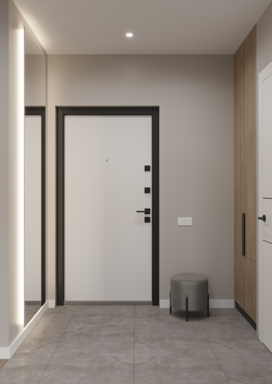 Design project of a one bedroom apartment