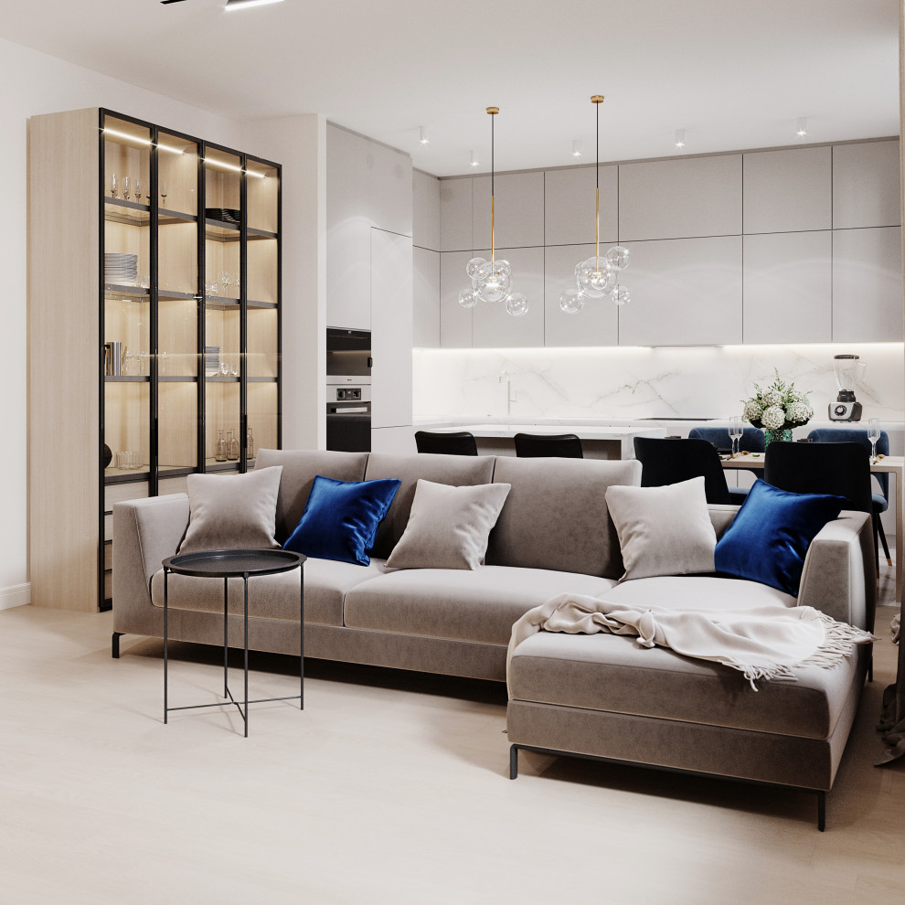 Гостиная в ЖК Сердце столицы