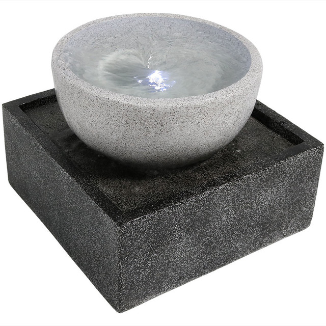 Sunnydaze Tropical Cyclone Outdoor Patio And Garden Water Fountain