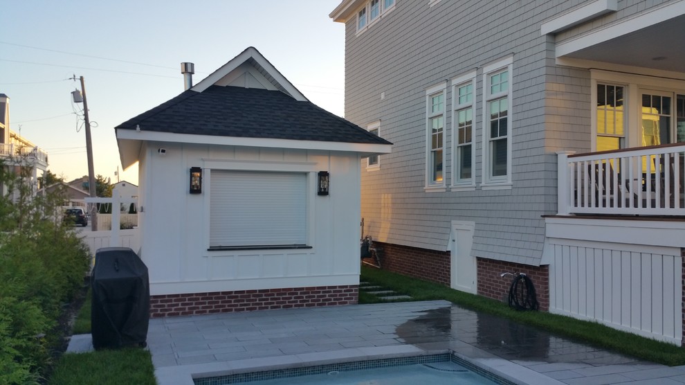 This is an example of a beach style shed and granny flat in Philadelphia.