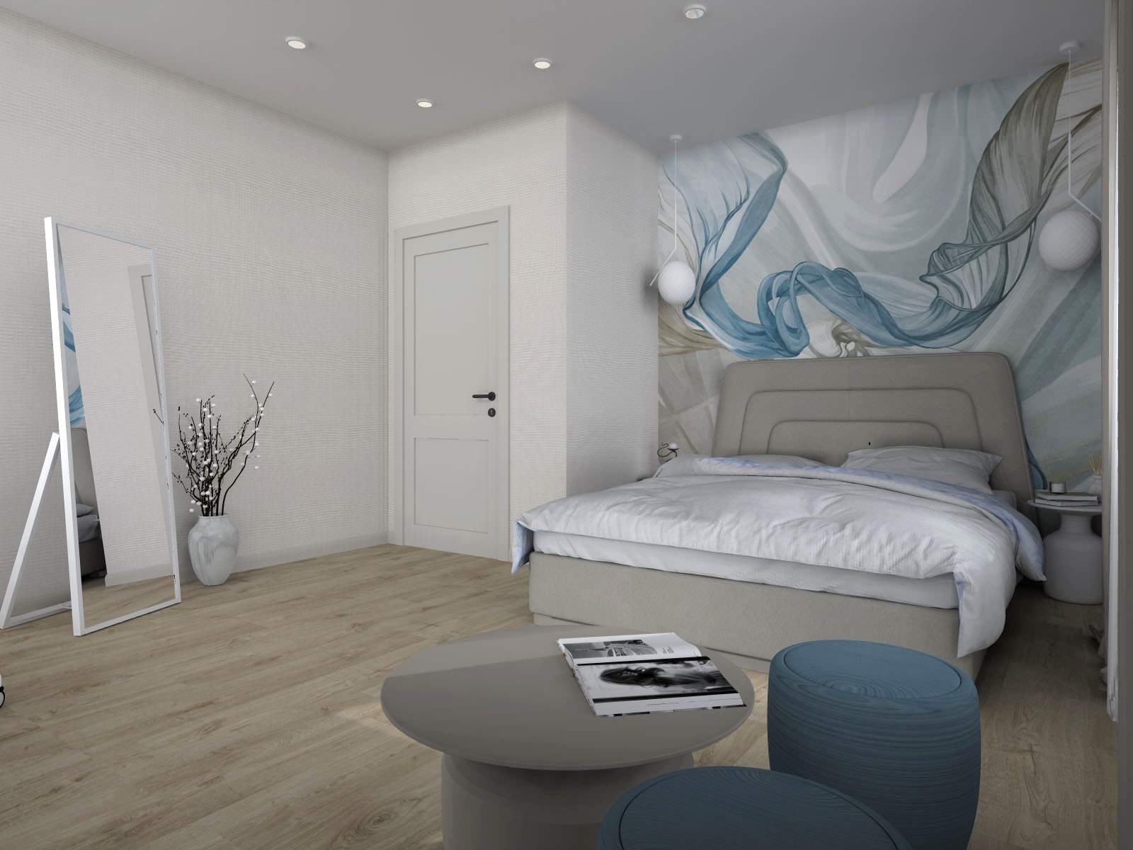 КП Лебединский, пос. Сокол, Жилые комнаты 62 м2 в загородном доме