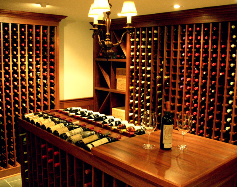 Traditional wine cellar in New York.