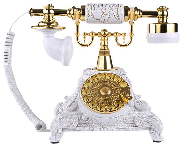 RetroStyle Rotary Dial Desk Telephone Phone Victorian Home