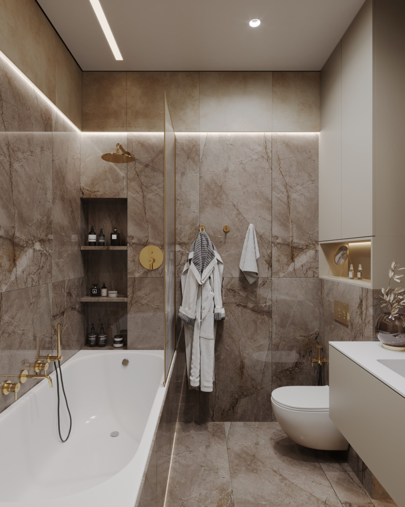 Дизайн интерьера однокомнатной квартиры "1к. квартира в ЖК Russian Design Distri