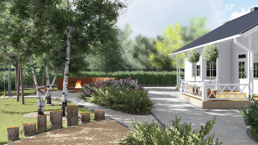 Проект участка в Подмосковье