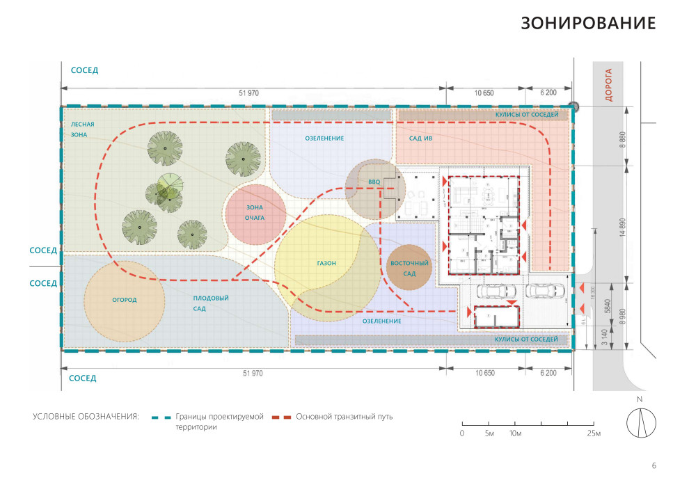 Проект частного сада Комарово