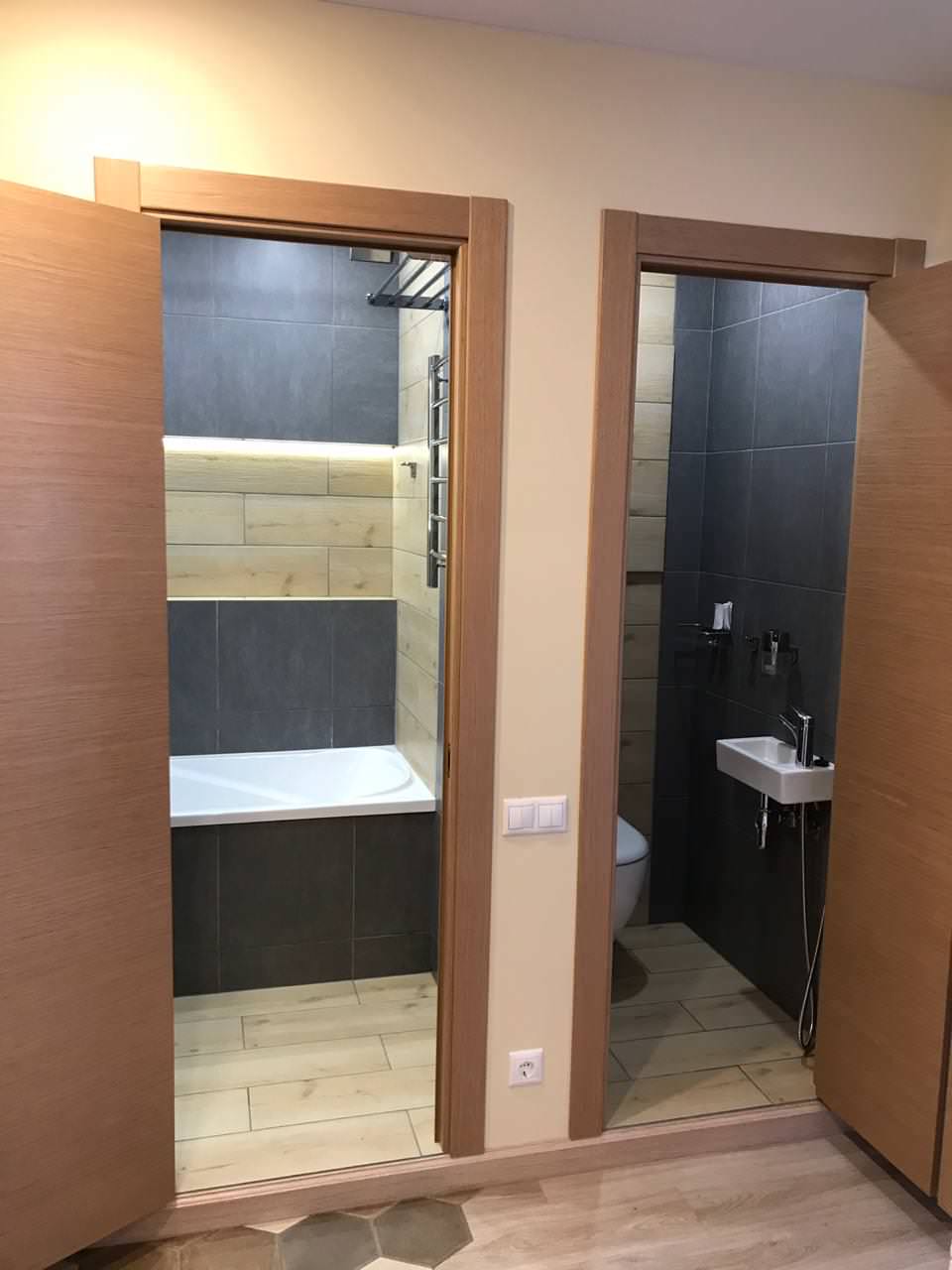 Индустриальный двухкомнатная 70 м2.