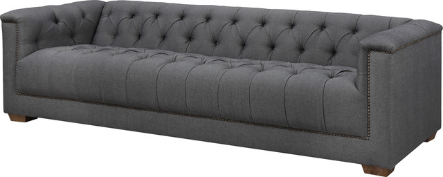 Moe S Home Winston Sofa Gray Transitional Sofas By Gwg Outlet Moe S Home Winston Sofa Gray