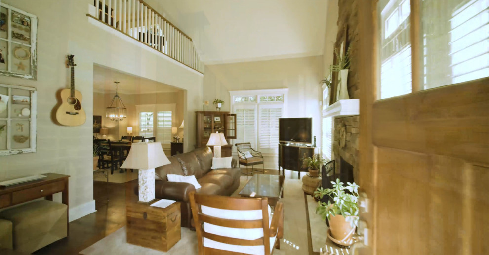 Entry and Living Area, Custom Build - Decatur, GA - Craftsman - Living ...
