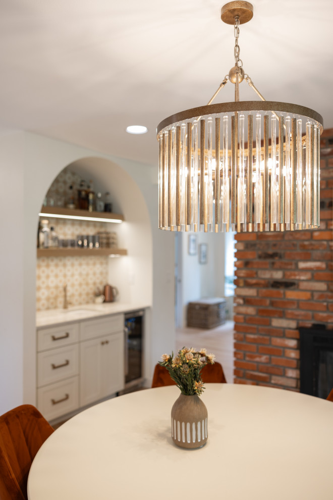 South Meets West | Highlands Ranch, CO | New Mexican Modern Main Floor Remodel