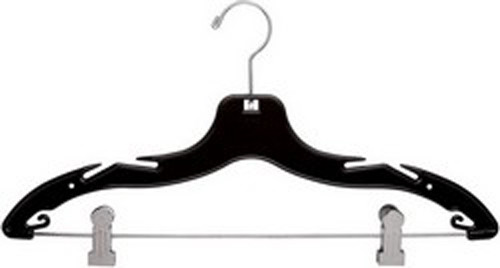 Flat Garment hanger with Henry's cushion insert clips