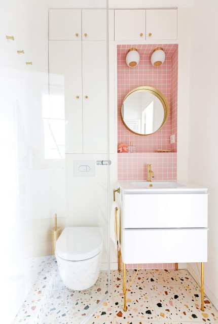Bouchardon - 30m&sup2; shabby-chic-style-badezimmer