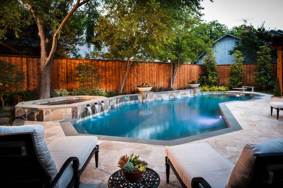 Photo of a traditional pool in Dallas.