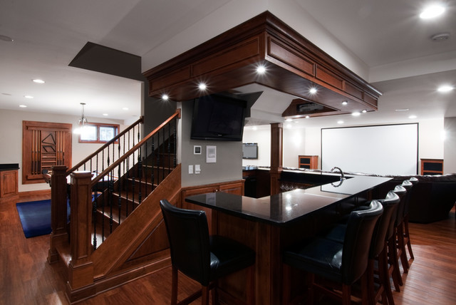 Basement Design and Remodeling-- Hawthorn Woods, Il klassisk-hemmabar