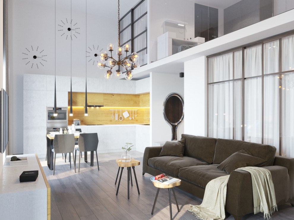 Двухуровневая квартира в современном стиле