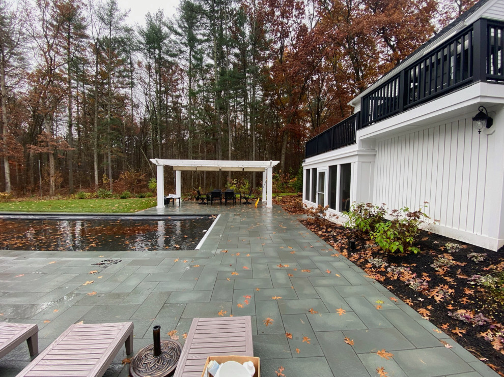 Groton MA Backyard Poolscape