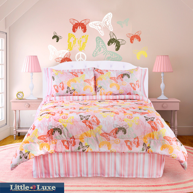 Butterfly 4-piece Full-size Comforter Set