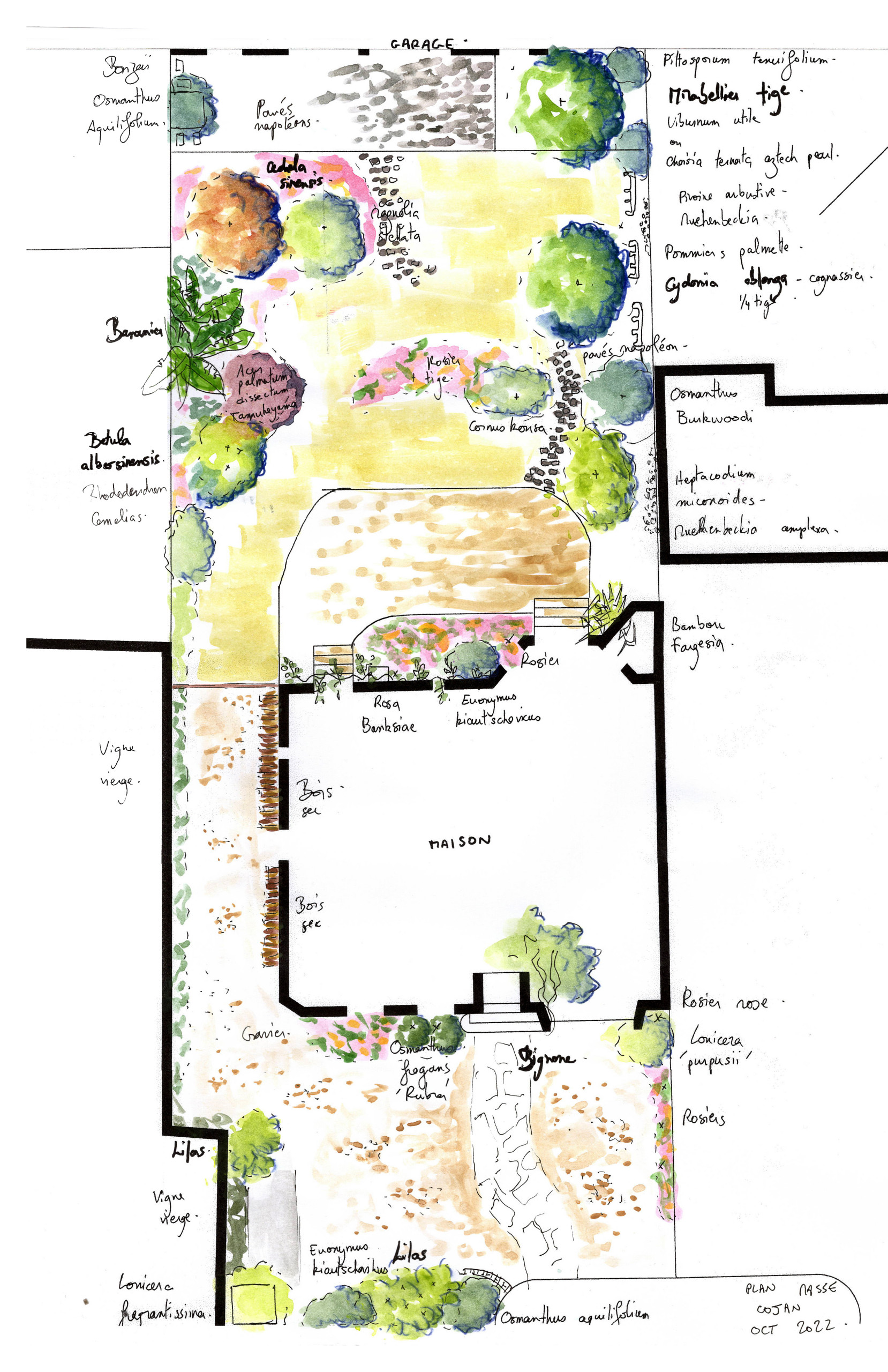 Plan du projet - aquarelle
