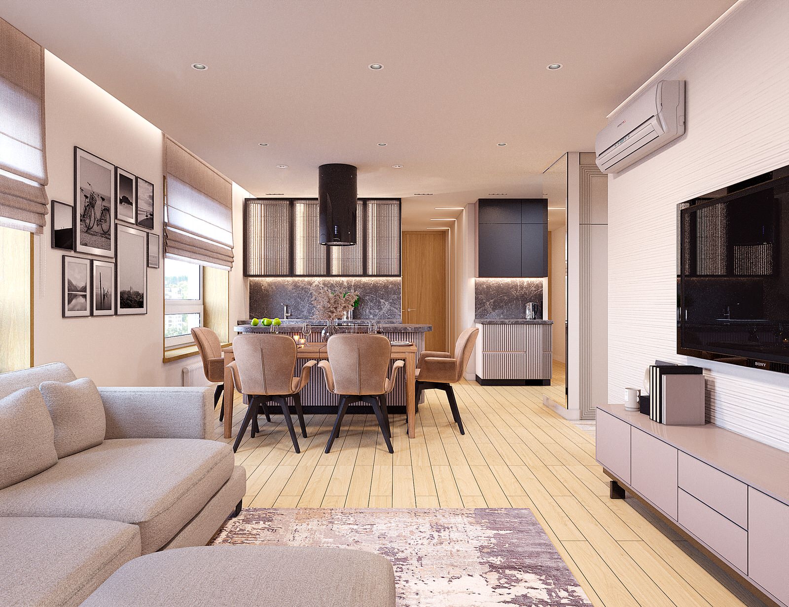 Современная квартира 100 кв.м. в ЖК Life